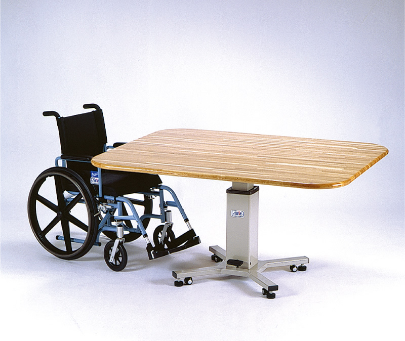 昇降式多目的テーブル 2ペダルタイプ : テーブル、椅子、座位保持装置