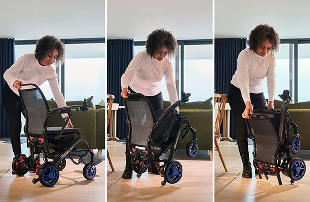 車椅子 折りたたみ式 スポーティ 約16.8kg 世界最小軽量級 電動折りたたみ車いすSKIP WALKER