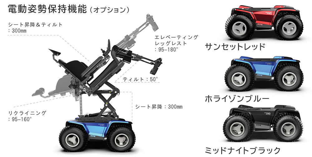 段差や斜面をものともしない冒険車いす