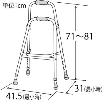 片手用歩行杖 サイドケイン3 サイドウォーカー 歩行器 杖 ステッキ 移動機器