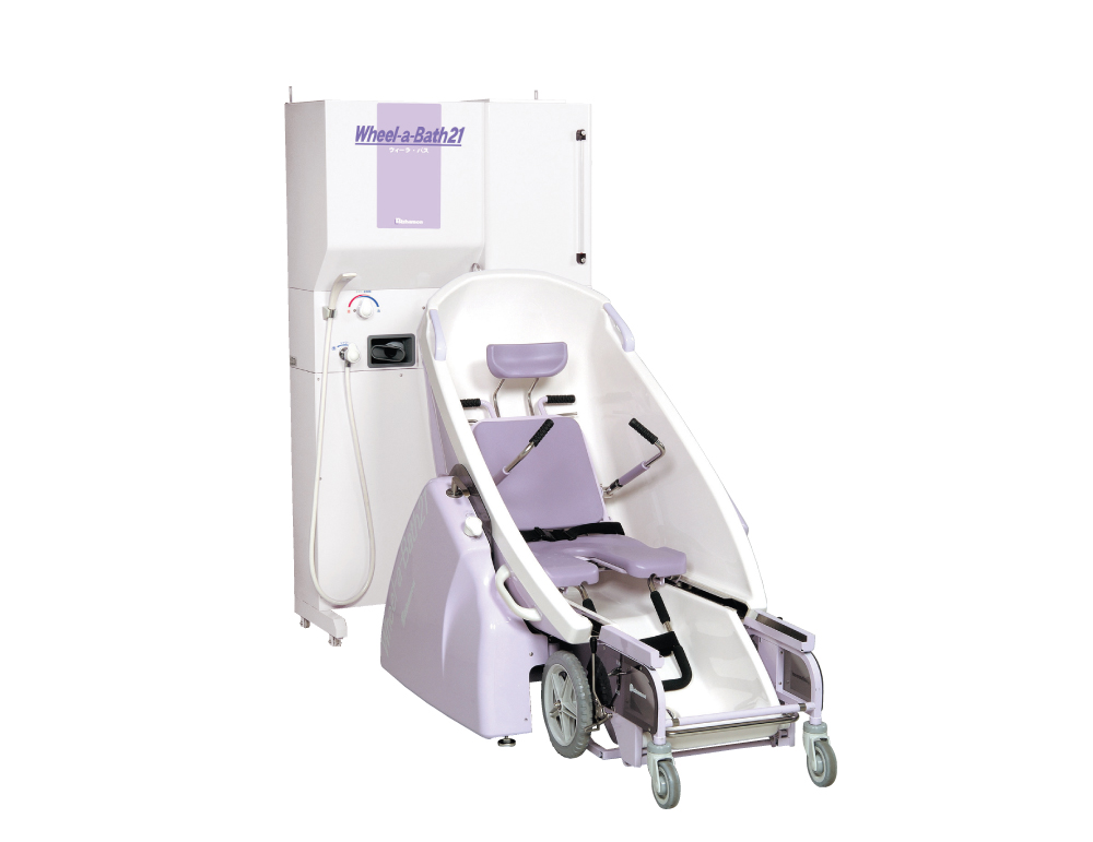 介護浴槽 ウィーラバス21　専用車椅子に乗ったまま入浴が出来る特殊介護浴槽
