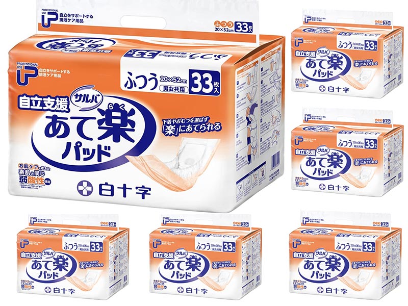 半額SALE☆ 白十字 ＰＵサルバ薄型安心スーパーワイドパッド １ケース ３０枚×６袋