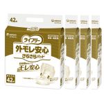 大人用おむつ　ライフリー 外モレ安心さらさらパッド男女共用（４２枚入×４袋セット）病院・施設用【ユニ・チャーム】