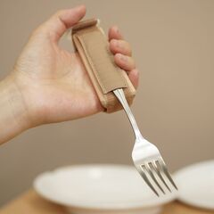 食事用カフ　スプーンホルダー 木製（2個セット）