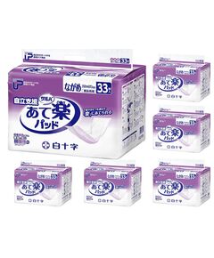サルバ　自立支援 あて楽パッド ながめ 33枚入×6袋セット 1ケース【男女共用 尿とりパッド 尿吸収シート 吸水パッド 介護用おむつ 失禁 尿もれ 白十字】