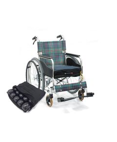 転倒防止装置付自操型車いす ロホモザイククッション付