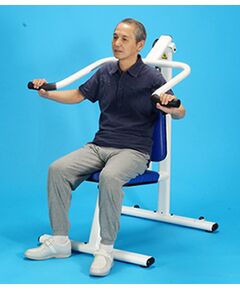 両手の上下トレーニング　ラットプレス／プル【油圧トレーニング機器／ソフトラインシリーズ】