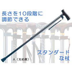 Ｆ字型ステッキ調節式A