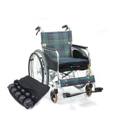 転倒防止装置付自操型車いす ロホモザイククッション付