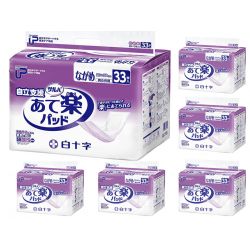 サルバ　自立支援 あて楽パッド ながめ 33枚入×6袋セット 1ケース【男女共用 尿とりパッド 尿吸収シート 吸水パッド 介護用おむつ 失禁 尿もれ 白十字】
