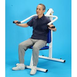 両手の上下トレーニング　ラットプレス／プル【油圧トレーニング機器／ソフトラインシリーズ】