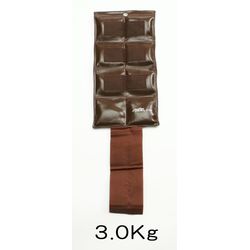 重錘バンド【ウェイト,筋力トレーニング】	重さ: 3.0kg　茶