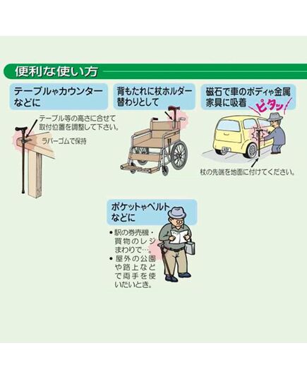 杖の転倒防止器具 転ばぬ杖
