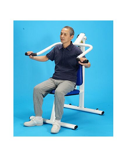 両手の上下トレーニング　ラットプレス／プル【油圧トレーニング機器／ソフトラインシリーズ】