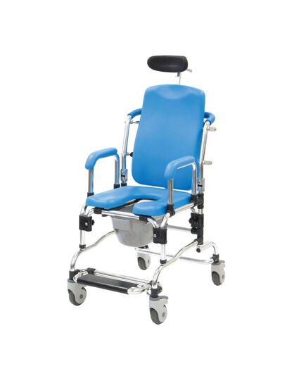 入浴用車いす リクライニングシャワーキャリー コモード付