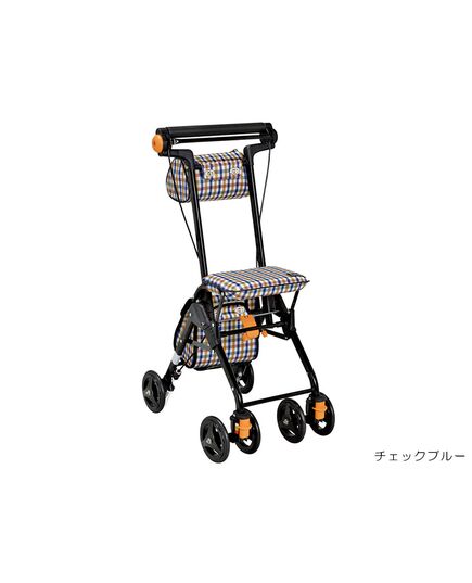 シルバーカー　テイコブ ナノンＤＸ　チェックブルー